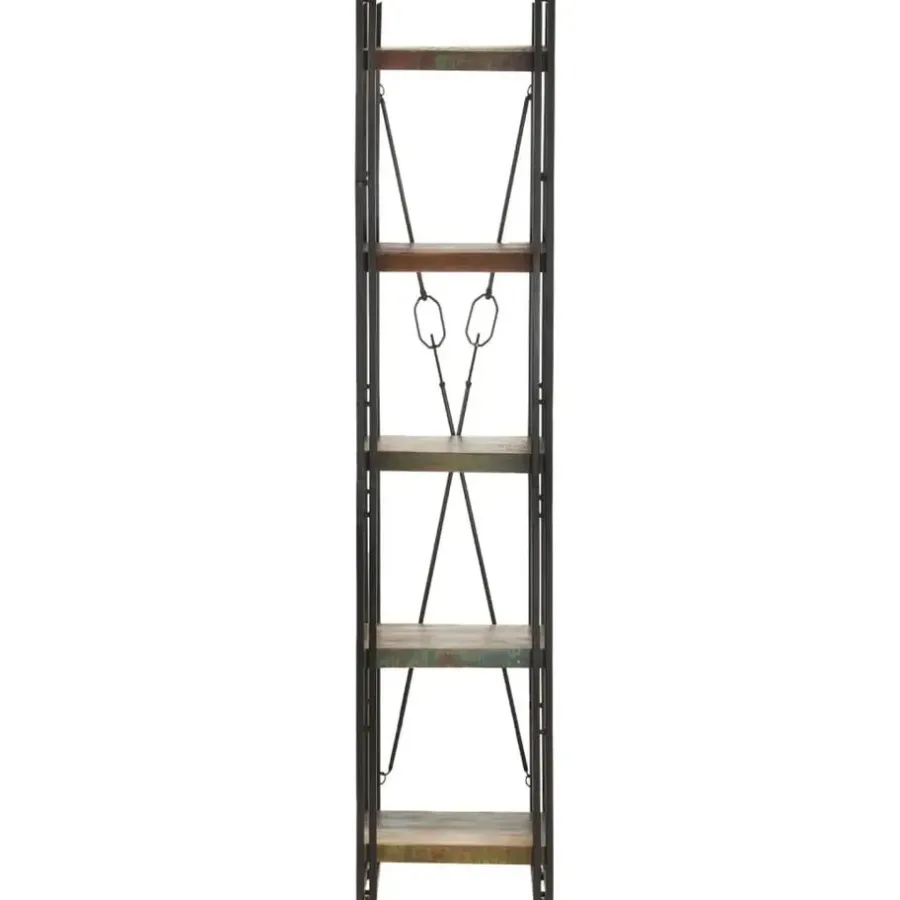 vidaXL - Boekenkast met 5 schappen - Multikleur - Hout - 40 x 30 x 180 cm