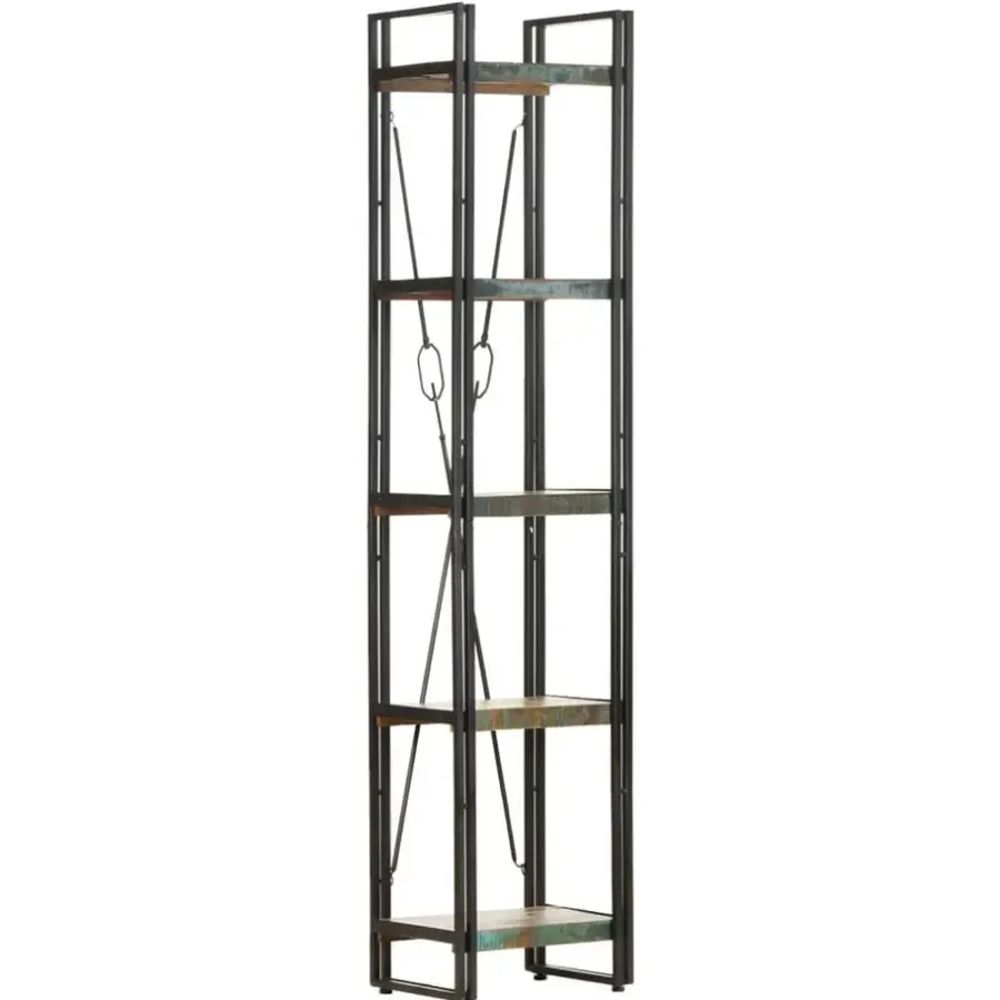 vidaXL - Boekenkast met 5 schappen - Multikleur - Hout - 40 x 30 x 180 cm