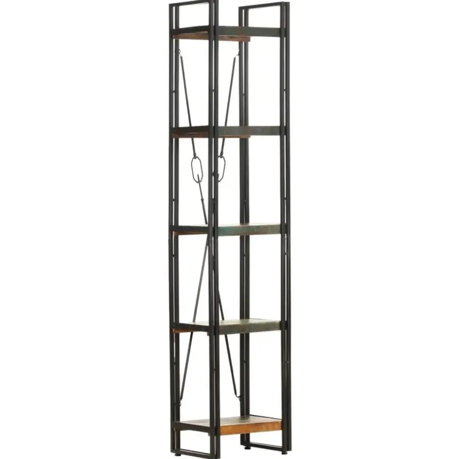 vidaXL - Boekenkast met 5 schappen - Multikleur - Hout - 40 x 30 x 180 cm