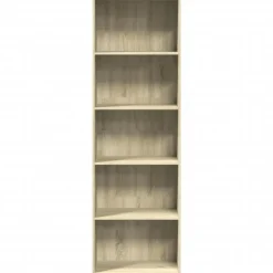 Boekenkasten|Boekenkasten-vidaXL - Boekenkast met 5 vakken voor woonkamers - Sonoma eiken - 60x30x189 cm