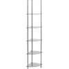 Boekenkasten|Boekenkasten-vidaXL - Boekenkast met 6-laags planken - Transparant - Glas - 30x30x160 cm