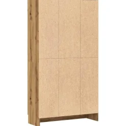 Boekenkasten|Boekenkasten-vidaXL - Boekenkast met schappen en 2 deuren - Artisan eiken - 82.5x30.5x150 cm