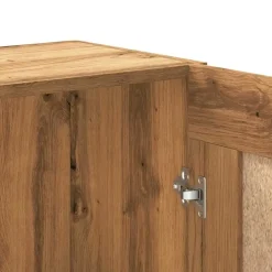 Boekenkasten|Boekenkasten-vidaXL - Boekenkast met schappen en 2 deuren - Artisan eiken - 82.5x30.5x150 cm