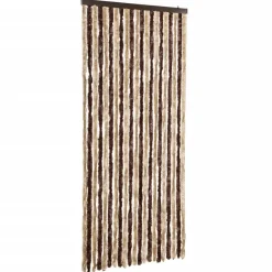 Raam En Deurhorren|Vliegengordijnen En Deurgordijnen-vidaXL - Bruin - Polypropyleen - 90 x 220 cm