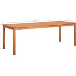 Tuintafels-vidaXL - Buiten Eettafel - Bruin - Hout - 215 x 90 x 74 cm