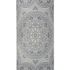 vidaXL - Buitenkleed - Blauw - Kunststof - 80 x 150 cm