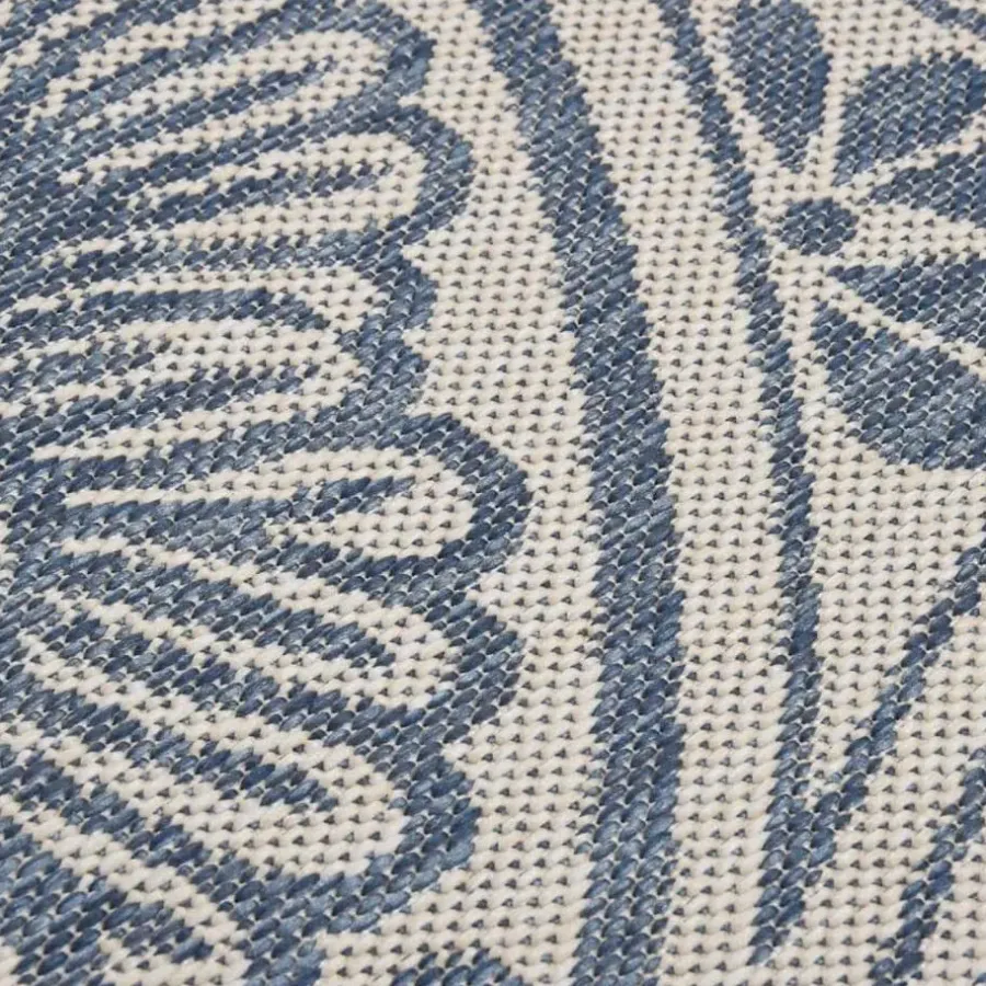 vidaXL - Buitenkleed - Blauw - Kunststof - 80 x 150 cm