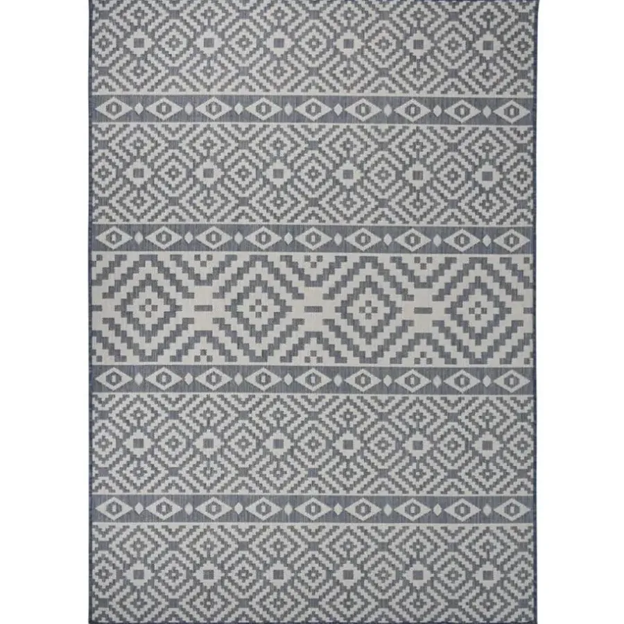 vidaXL - Buitenkleed - Blauw - Kunststof - 120 x 170 cm
