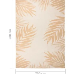 Buiten Vloerkleden|Buiten Vloerkleden-vidaXL - Buitenkleed - Geel - Kunststof - 200 x 280 cm