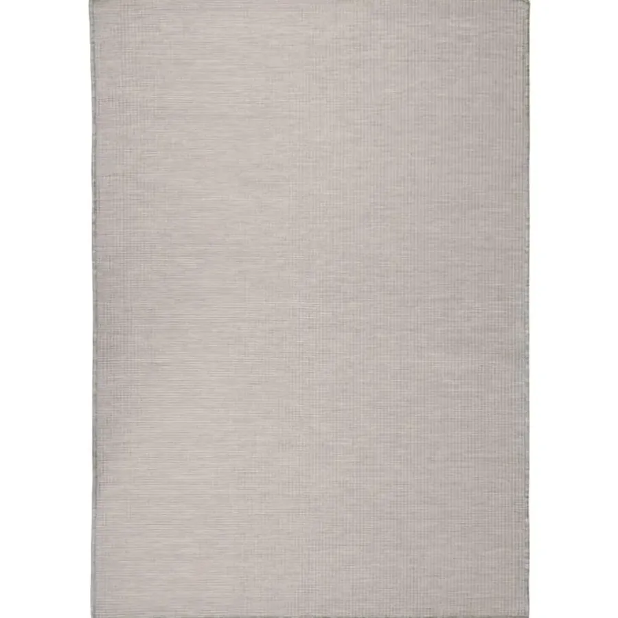 vidaXL - Buitenkleed - Grijs - Kunststof