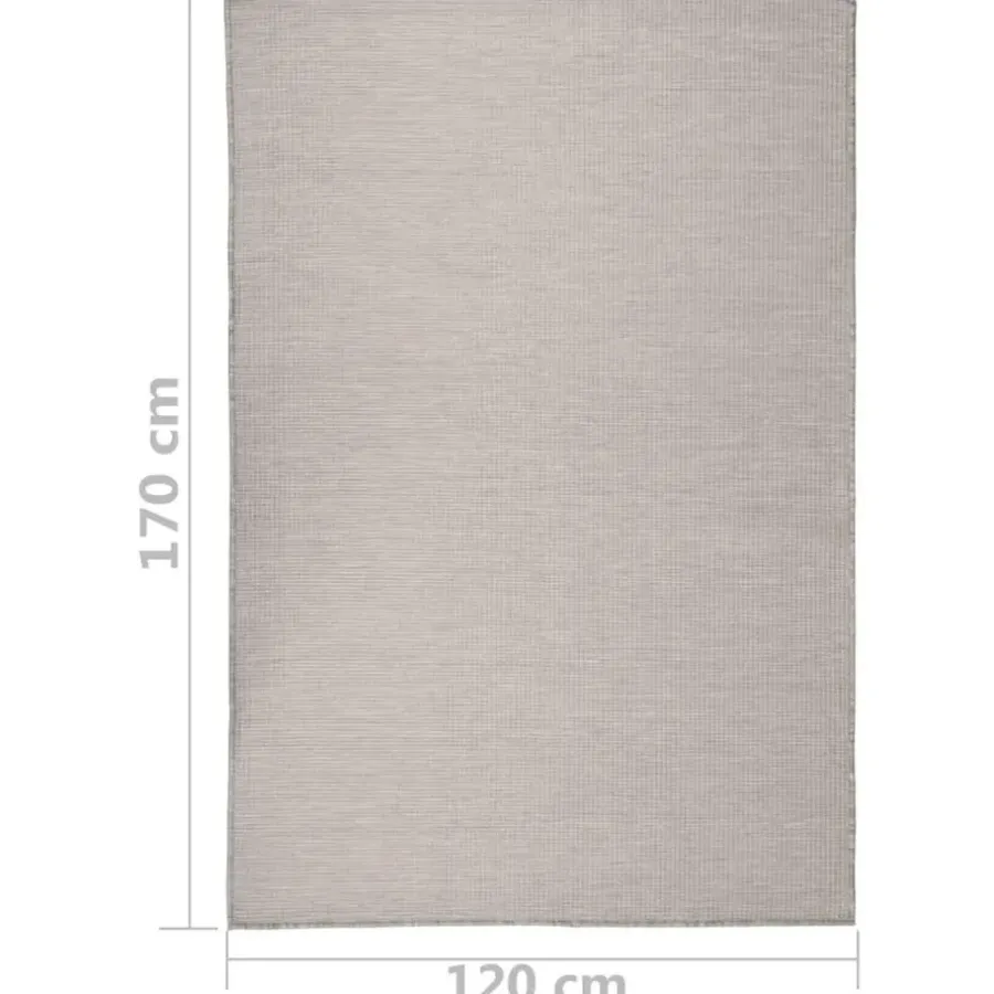 Buiten Vloerkleden|Buiten Vloerkleden-vidaXL - Buitenkleed - Grijs - Kunststof