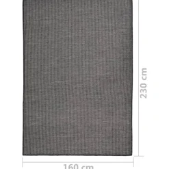 Buiten Vloerkleden|Buiten Vloerkleden-vidaXL - Buitenkleed - Grijs - Kunststof - 160 x 230 cm