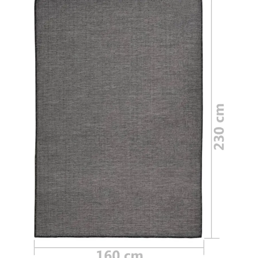 Buiten Vloerkleden|Buiten Vloerkleden-vidaXL - Buitenkleed - Grijs - Kunststof - 160 x 230 cm