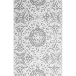 Buiten Vloerkleden|Buiten Vloerkleden-vidaXL - Buitenkleed - Grijs - Polypropyleen - 140 x 200 cm
