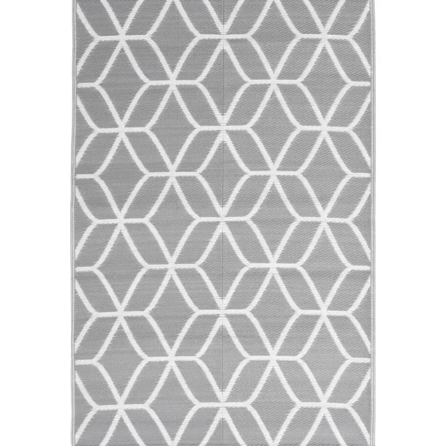 Buiten Vloerkleden|Buiten Vloerkleden-vidaXL - Buitenkleed - Grijs - Polypropyleen - 140 x 200 cm