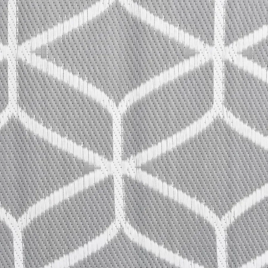 Buiten Vloerkleden|Buiten Vloerkleden-vidaXL - Buitenkleed - Grijs - Polypropyleen - 140 x 200 cm