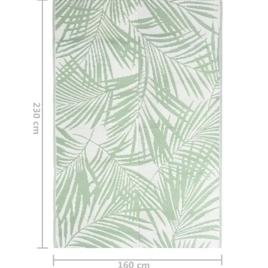 vidaXL - Buitenkleed - Groen - Polypropyleen - 160 x 230 cm
