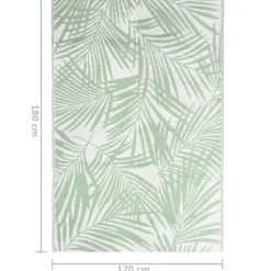 vidaXL - Buitenkleed - Groen - Polypropyleen - 120 x 180 cm