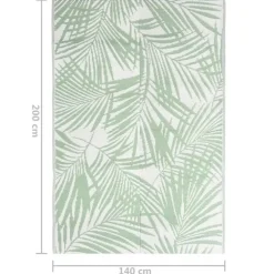 Buiten Vloerkleden|Buiten Vloerkleden-vidaXL - Buitenkleed - Groen - Polypropyleen - 140 x 200 cm