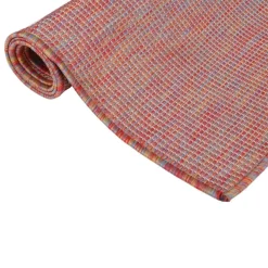 Buiten Vloerkleden|Buiten Vloerkleden-vidaXL - Buitenkleed - Rood - Kunststof - 120 x 170 cm