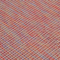 Buiten Vloerkleden|Buiten Vloerkleden-vidaXL - Buitenkleed - Rood - Kunststof - 120 x 170 cm