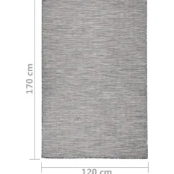 Buiten Vloerkleden|Buiten Vloerkleden-vidaXL - Buitenkleed - Zwart - Kunststof - 120 x 170 cm