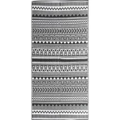 vidaXL - Buitenkleed - Zwart - Polypropyleen - 80 x 150 cm
