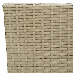 vidaXL - Buitenstoel - Beige - Poly rattan - 2 stuks