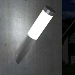 Wandlampen-vidaXL - Buitenverlichting - Zilver - Roestvrij staal