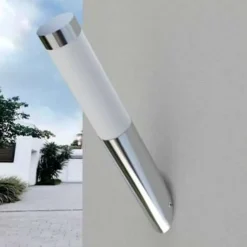 Wandlampen-vidaXL - Buitenverlichting - Zilver - Roestvrij staal