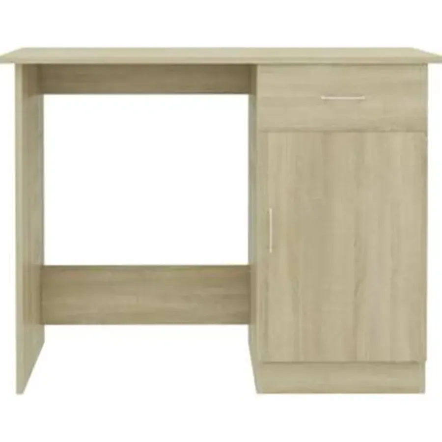 vidaXL - Bureau - Bruin - Bewerkt hout