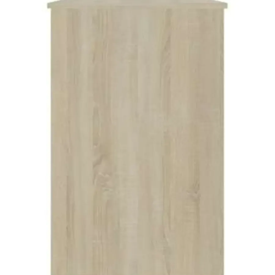 vidaXL - Bureau - Bruin - Bewerkt hout