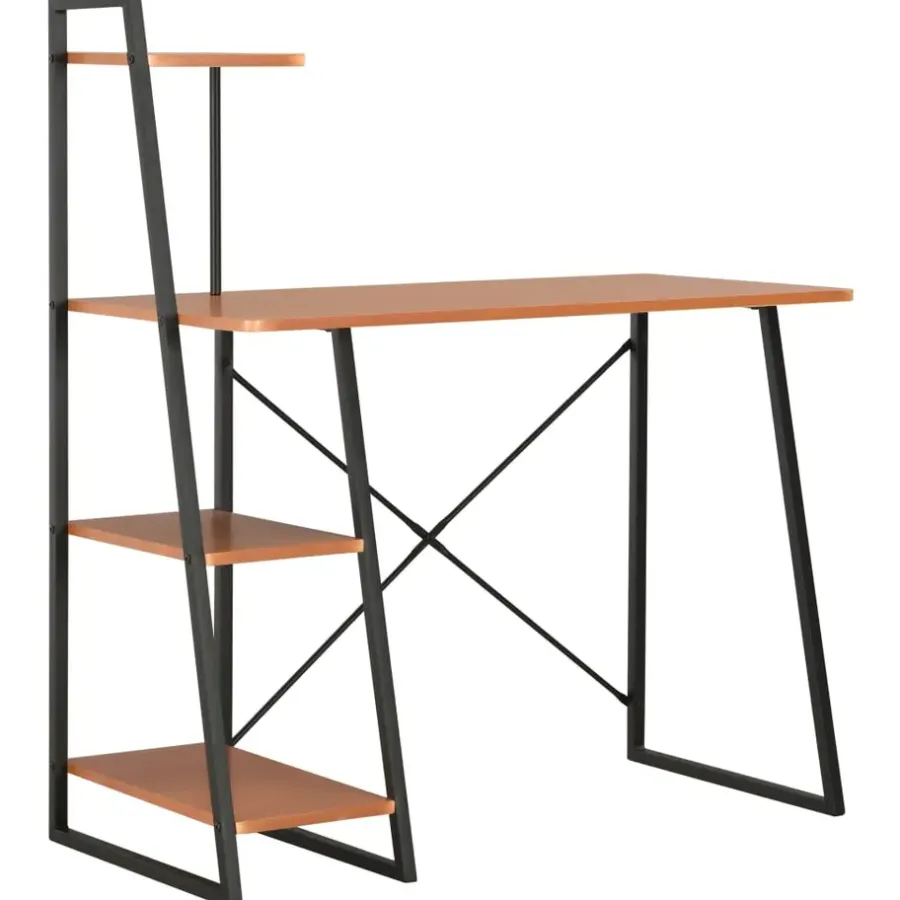 Bureaus-vidaXL - Bureau - Bruin - Bewerkt hout