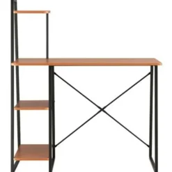 Bureaus-vidaXL - Bureau - Bruin - Bewerkt hout