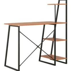 Bureaus-vidaXL - Bureau - Bruin - Bewerkt hout