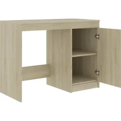 Bureaus-vidaXL - Bureau - Bruin - Bewerkt hout