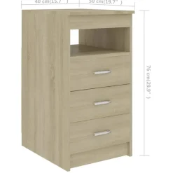Bureaus-vidaXL - Bureau - Bruin - Bewerkt hout