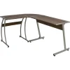 vidaXL - Bureau - Bruin - Bewerkt hout