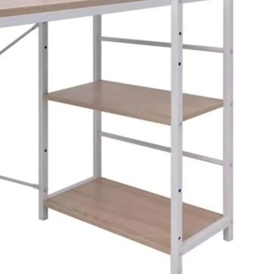 Bureaus-vidaXL - Bureau - Bruin - Bewerkt hout