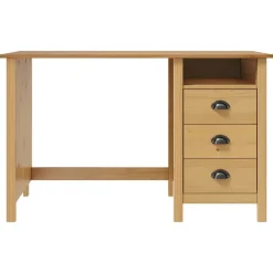 vidaXL - Bureau - Bruin - Grenenhout - 120 x 50 x 74 cm