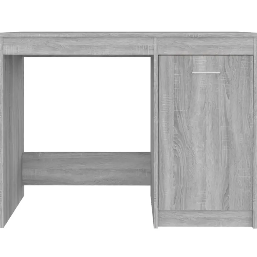 Bureaus-vidaXL - Bureau - Grijs - Bewerkt hout