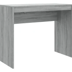 Bureaus-vidaXL - Bureau - Grijs - Bewerkt hout