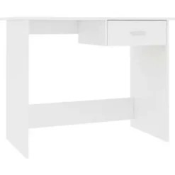 vidaXL - Bureau - Wit - Bewerkt hout