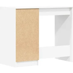 Bureaus-vidaXL - Bureau - Wit - Bewerkt hout
