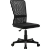 Bureaustoelen|Bureaustoelen-vidaXL - Bureaustoel - Zwart - Gaas