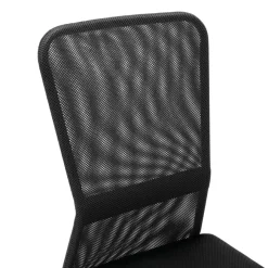 Bureaustoelen|Bureaustoelen-vidaXL - Bureaustoel - Zwart - Gaas