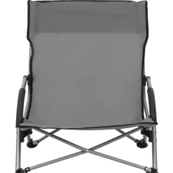 Kamperen En Outdoor-vidaXL - Campingstoel - Grijs - Stof - 2 stuks