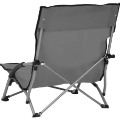 Kamperen En Outdoor-vidaXL - Campingstoel - Grijs - Stof - 2 stuks
