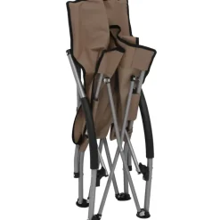 Kamperen En Outdoor-vidaXL - Campingstoel - Taupe - Stof - 2 stuks