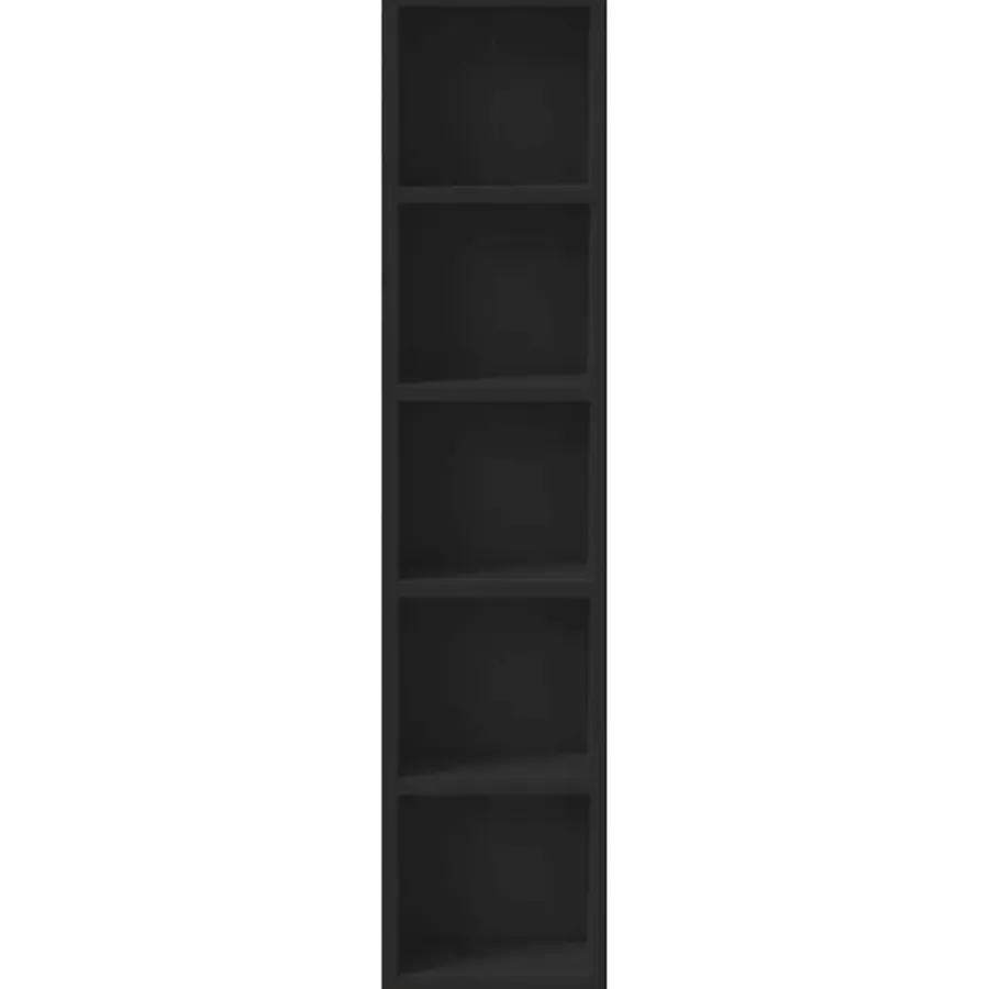 vidaXL - Cd-kast - Zwart - Bewerkt hout - 2 stuks